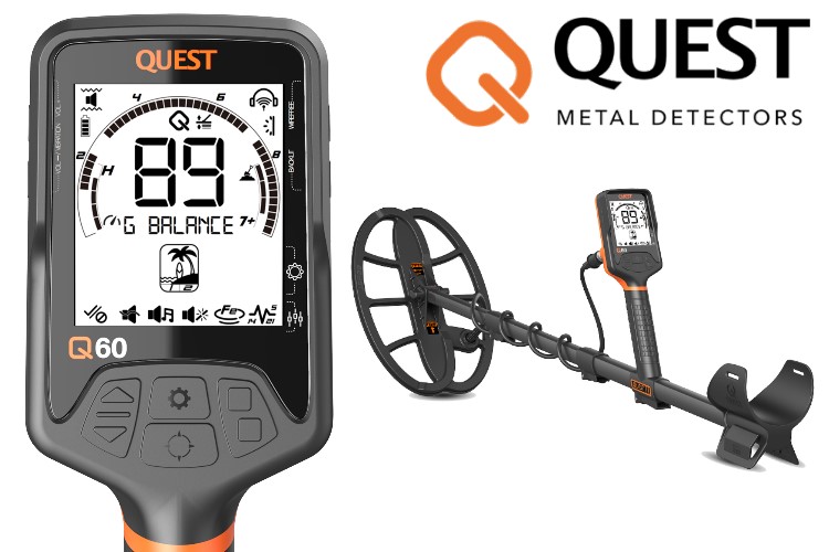 Quest Q60 Metalldetektor & Xpointer MAX Pinpointer & Schatzsucherhandbuch