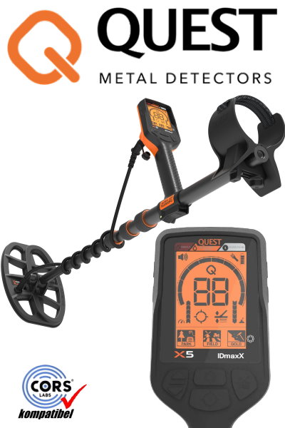 Metalldetektor Quest X5 IDmaxX
